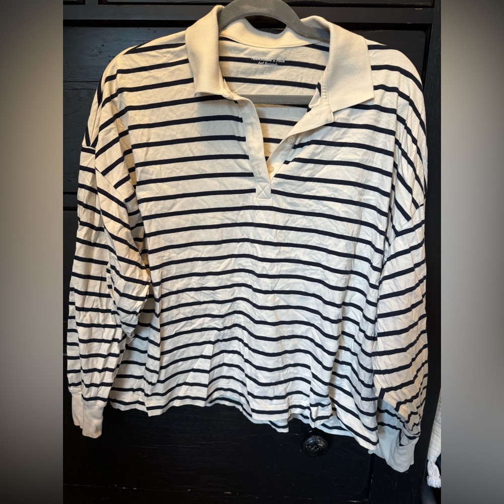 Abercrombie and Fitch long sleeve polo